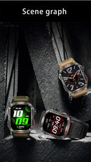 Nuevo reloj inteligente militar con GPS para hombre, linterna, brújula, resisten