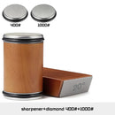 Afilador de cuchillos rodante para borde recto, kit afilador de cuchillos con 15