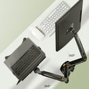 Braço Duplo NORTHBAYOU para Monitor e Portátil — Mais Espaço, Conforto e Produtividade
