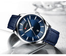 Relojes CURREN de cuarzo para hombre, relojes de pulsera con correa de cuero par