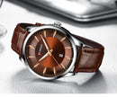 Relojes CURREN de cuarzo para hombre, relojes de pulsera con correa de cuero par