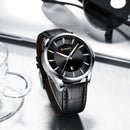 Relojes CURREN de cuarzo para hombre, relojes de pulsera con correa de cuero par