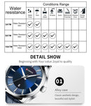 Relojes CURREN de cuarzo para hombre, relojes de pulsera con correa de cuero par