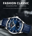 Relojes CURREN de cuarzo para hombre, relojes de pulsera con correa de cuero par
