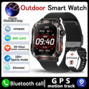 Nuevo reloj inteligente militar con GPS para hombre, linterna, brújula, resisten