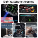 Nuevo reloj inteligente militar con GPS para hombre, linterna, brújula, resisten