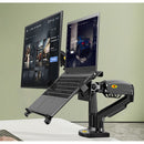 Braço Duplo NORTHBAYOU para Monitor e Portátil — Mais Espaço, Conforto e Produtividade