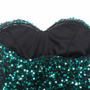 Vestido largo ajustado de sirena sin mangas, vestido sexi de fiesta con abertura