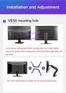 Braço Duplo NORTHBAYOU para Monitor e Portátil — Mais Espaço, Conforto e Produtividade