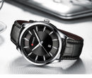 Relojes CURREN de cuarzo para hombre, relojes de pulsera con correa de cuero par
