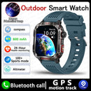 Nuevo reloj inteligente militar con GPS para hombre, linterna, brújula, resisten