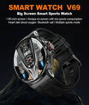 Smartwatch Ultra 1,85" AMOLED com GPS, Chamadas Bluetooth e Monitorização