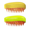 Cepillo de masaje con pulverizador para perros y gatos, cepillo de vapor 3 en 1