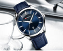 Relojes CURREN de cuarzo para hombre, relojes de pulsera con correa de cuero par