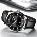Relojes CURREN de cuarzo para hombre, relojes de pulsera con correa de cuero par