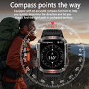 Nuevo reloj inteligente militar con GPS para hombre, linterna, brújula, resisten