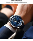 Relojes CURREN de cuarzo para hombre, relojes de pulsera con correa de cuero par