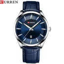 Relojes CURREN de cuarzo para hombre, relojes de pulsera con correa de cuero par