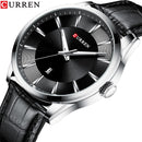Relojes CURREN de cuarzo para hombre, relojes de pulsera con correa de cuero par