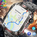 Nuevo reloj inteligente militar con GPS para hombre, linterna, brújula, resisten