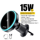 Soporte magnético para teléfono de coche Essager, cargador inalámbrico de 15W pa
