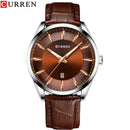 Relojes CURREN de cuarzo para hombre, relojes de pulsera con correa de cuero par