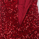 Vestido largo ajustado de sirena sin mangas, vestido sexi de fiesta con abertura