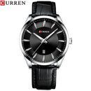 Relojes CURREN de cuarzo para hombre, relojes de pulsera con correa de cuero par